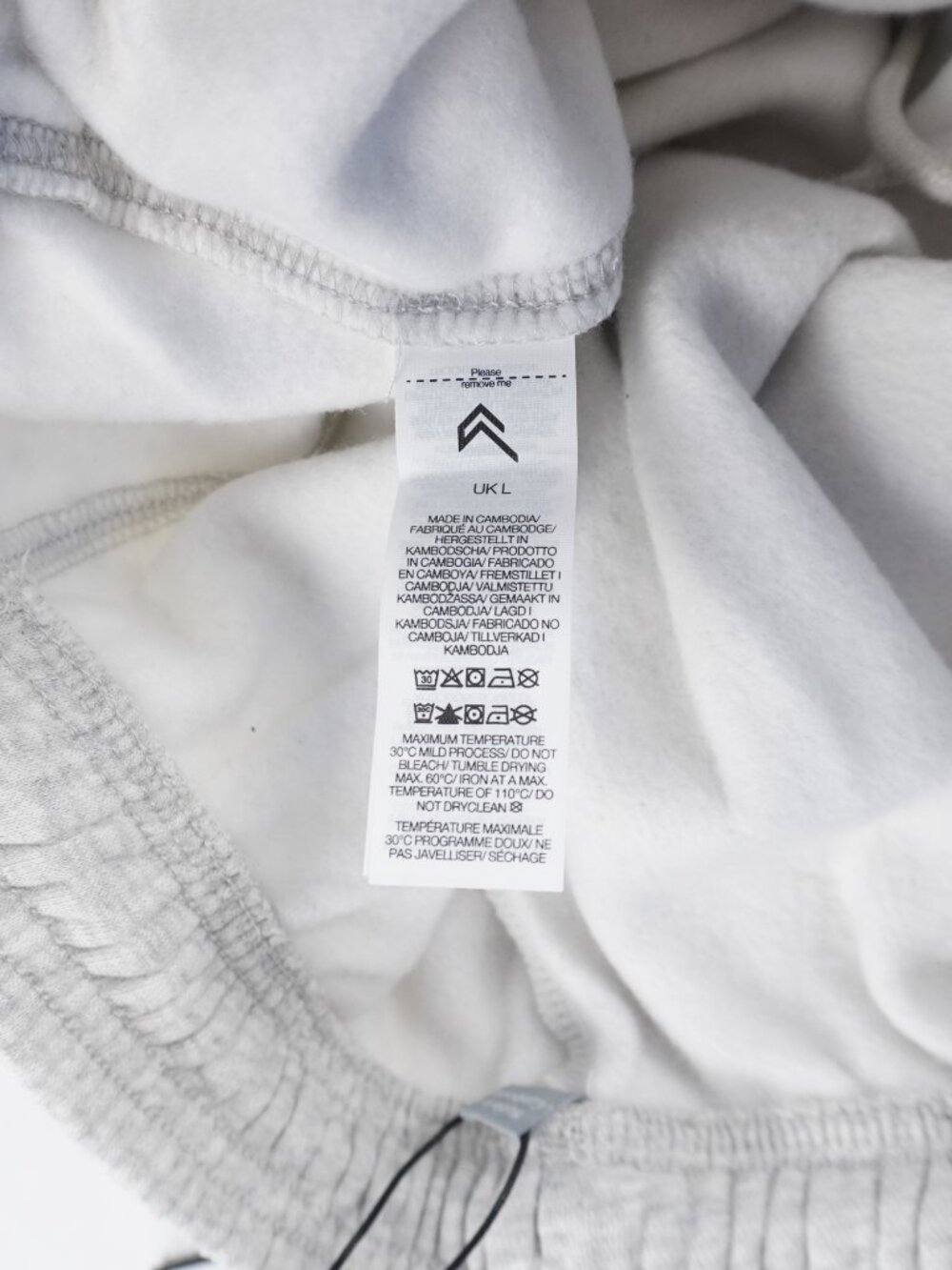 Oner Active Foundations Cosy Straight-Leg Joggers In Light Gray Size Large-Short - Picture 7 of 9